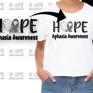 Aphasia Awareness Svg Png, Hope Svg, Gray Ribbon Svg, Aphasia Support ...