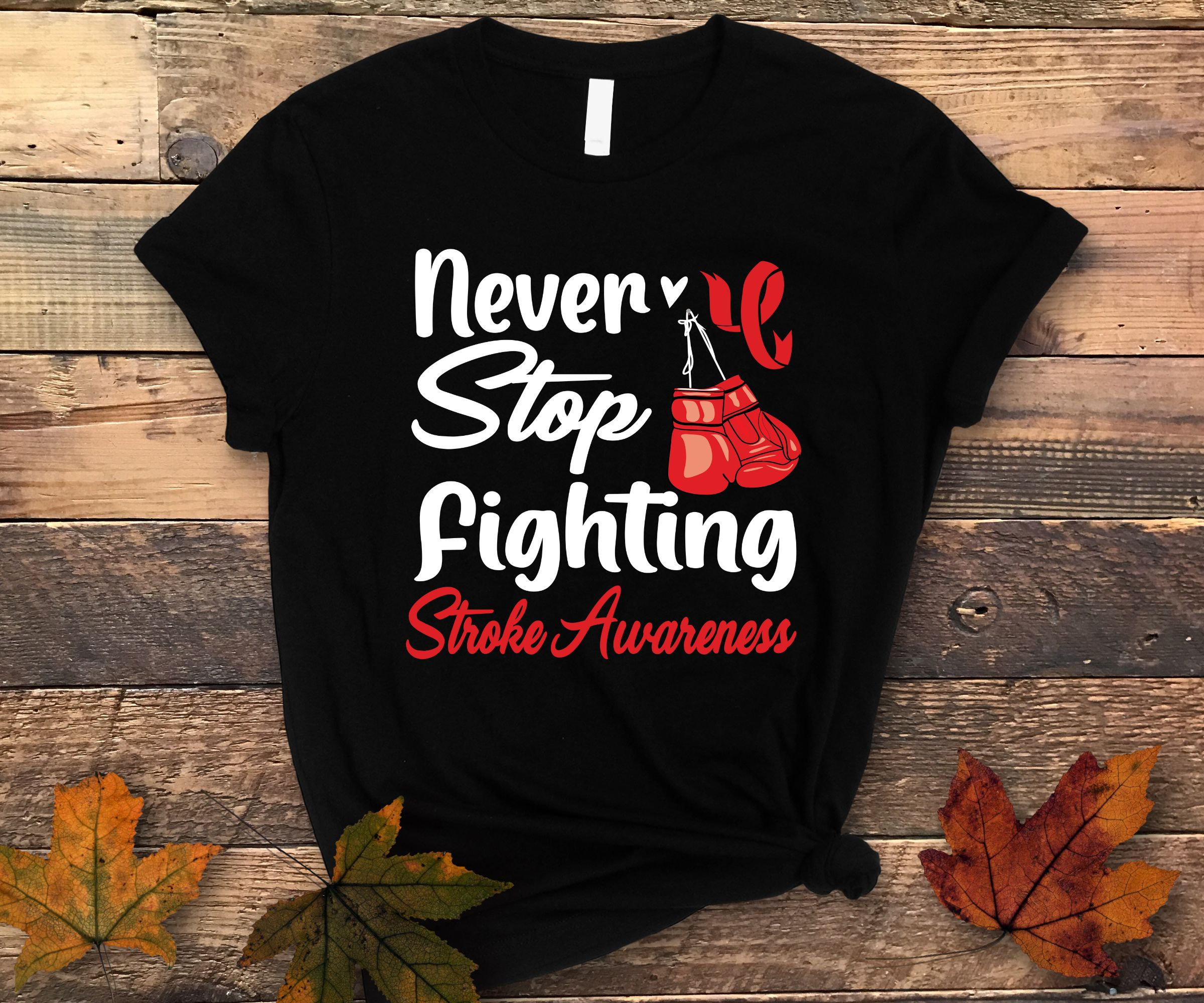 Stroke Awareness Svg Png, Never Stop Fighting Stroke Awareness Svg, Red ...