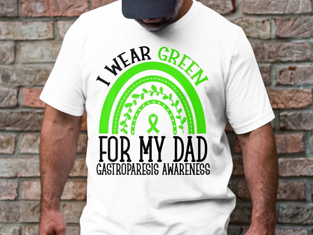 Conciencia de gastroparesis Svg, Png, Llevo verde para mi papá Svg ...