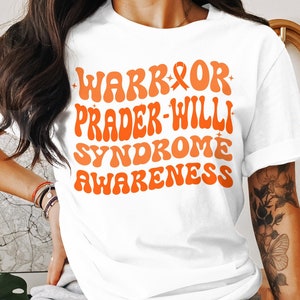 Retro Krieger Prader-Willi-geschwürs-Svg, Prader-Willi-syndrom Bewusstseins-Bewusstseins-Svg Png, oranges Band svg Cricut Sublimations-Design