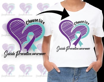 Suicide Prevention Awareness Svg Png, Choose Life Suicide Prevention Svg, Suicide Prevention Week 2022 Svg Cricut Cut File Sublimation