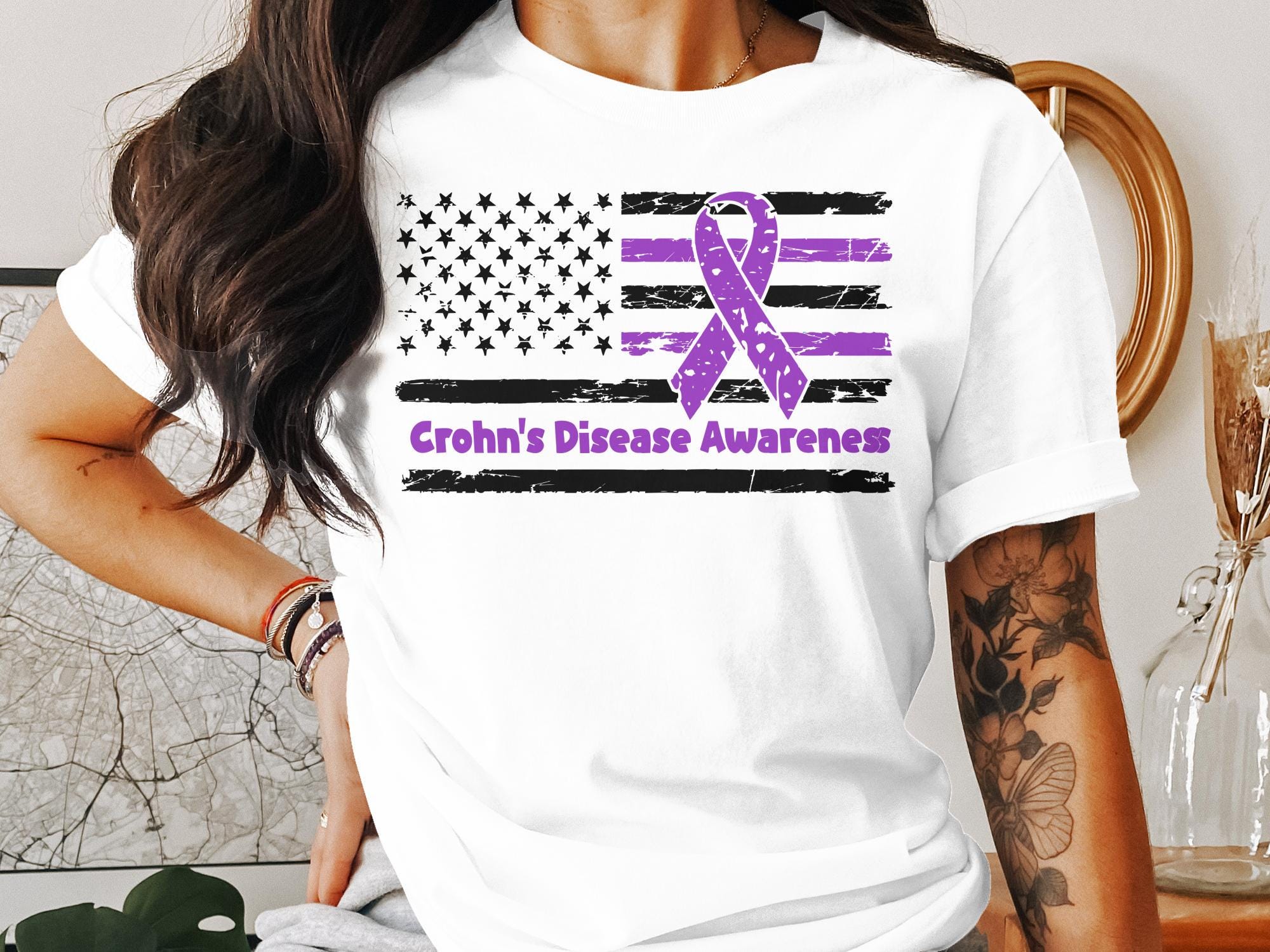 Crohn's Disease Awareness Svg Png, Flag Crohn's Disease Awareness Svg ...