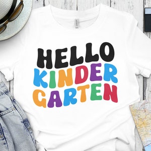 Hello Kindergarten Png Svg, Back to School Svg, 1st Day of School Kindergarten Svg Cricut Sublimation