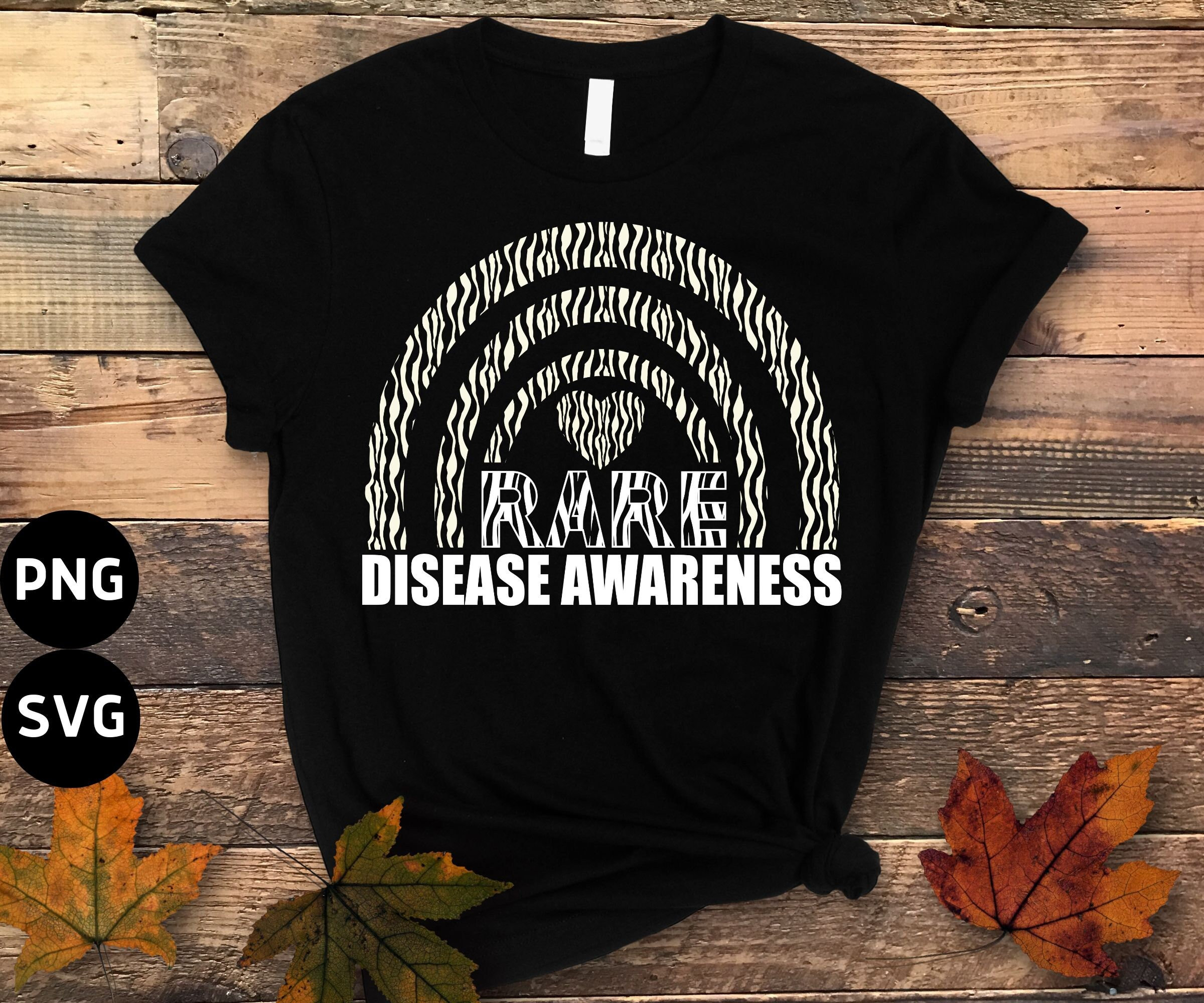 Rare Disease Awareness Rainbow Png Zebra Ribbon Png - Etsy