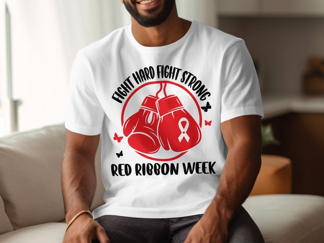 Red Ribbon Week Svg Png, Fight Hard Fight Strong Svg, Drug Free Svg ...