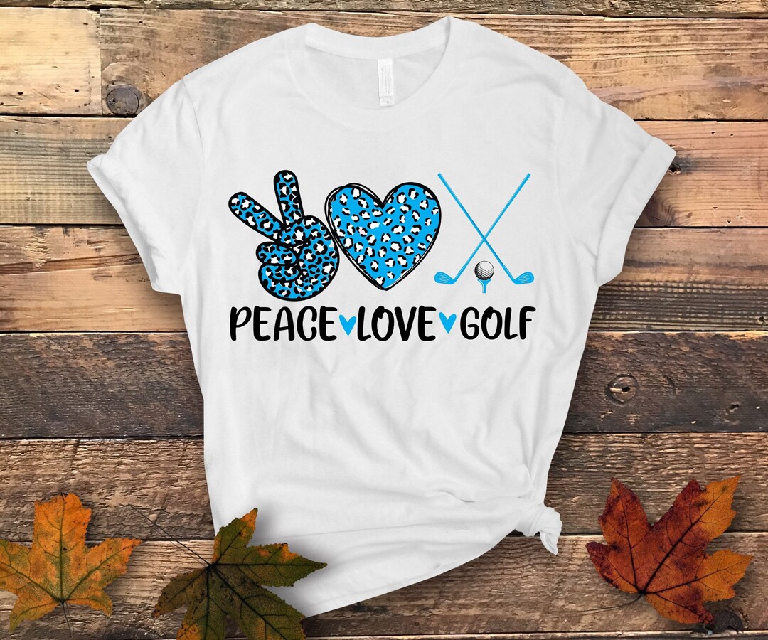 Peace Love Golf Svg Png, Hole in One Svg, Golfer Svg, Funny Golf Lovers