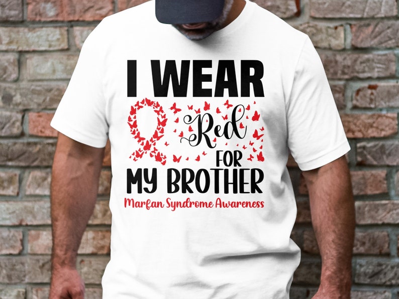 Conciencia del síndrome de Marfan Svg Png, Llevo rojo para mi hermano ...