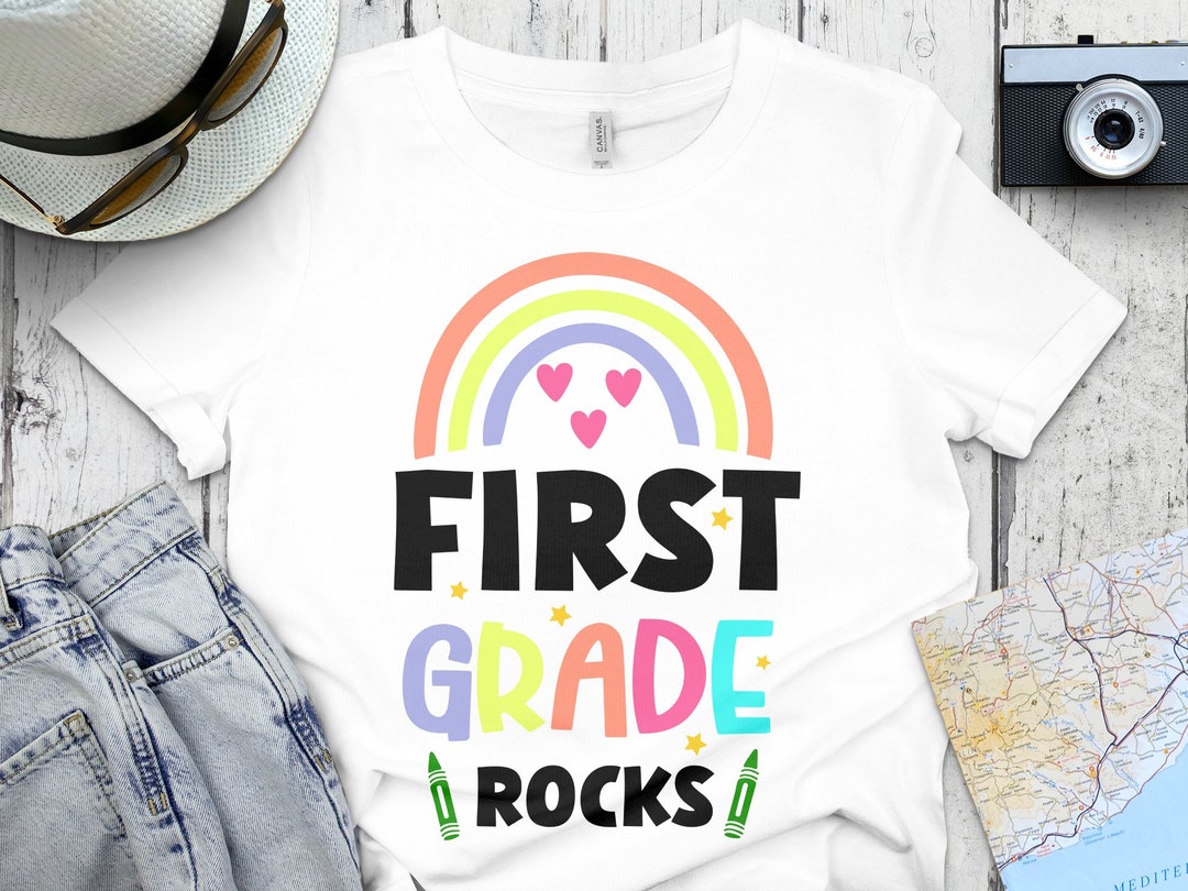 First Grade Rocks Png Svg, Back to School Svg, 1st Day of School ...
