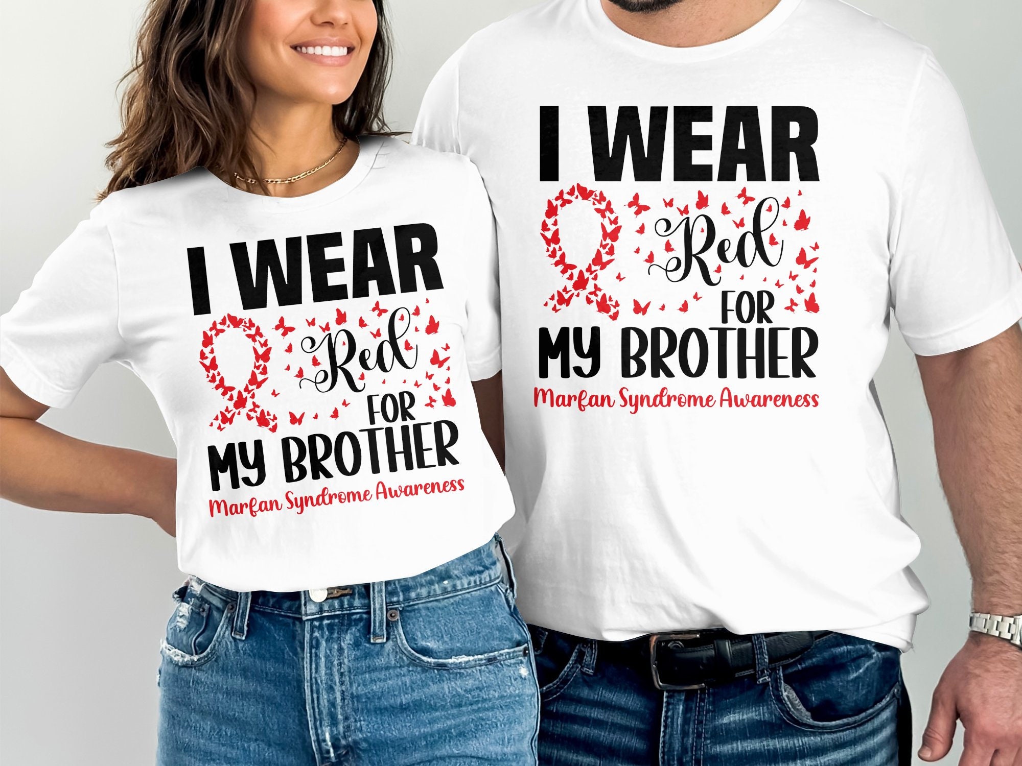 Conciencia del síndrome de Marfan Svg Png, Llevo rojo para mi hermano ...