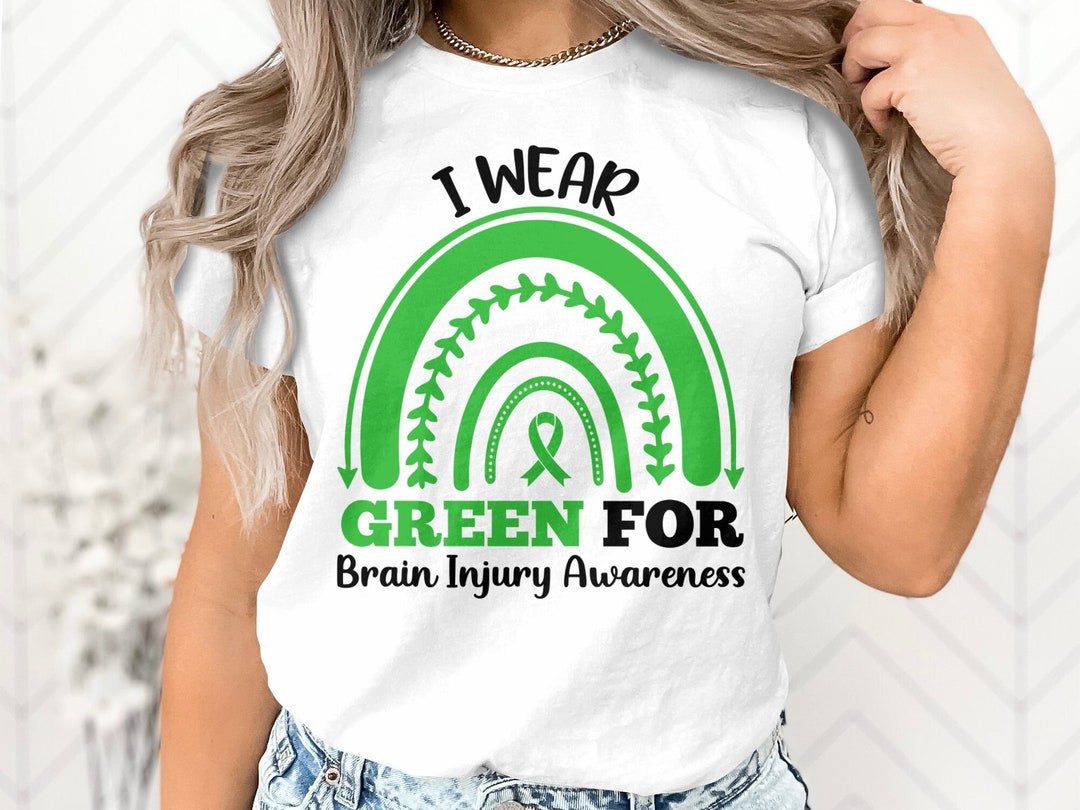 Brain Injury Awareness Svg Png, I Wear Green for Brain Injury Svg ...