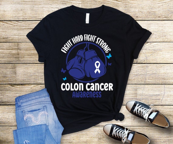 Being Strong Dark Blue Flower Colon Cancer Awareness T Shirt Being Strong Dark Blue Flower Colon Cancer Awareness T Shirt