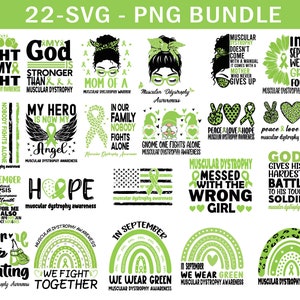 Muscular Dystrophy Awareness Svg Png, Never Stop Fghtng Svg, Lme