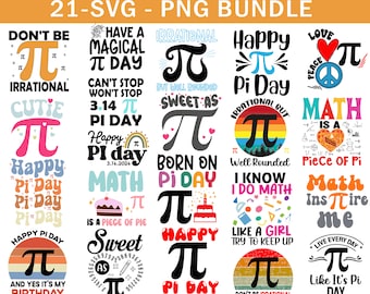 Pi Day png Svg Bundle, Funny Math Teacher Svg, Math Svg, Science Svg, Teacher png, Mathematical Nerd png, Math Lover png, Pi Day Rainbow png