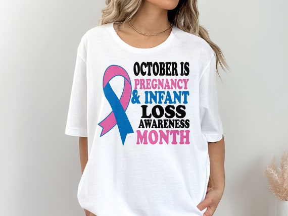 Womens Pregnancy And Infant Loss Ribbon T-Shirt Womens Pregnancy And Infant Loss Ribbon T-Shirt