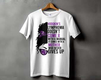 ホジキンリンパ腫啓発 SVG、ホジキンリンパ腫にはマニュアルは付いていません。決して諦めない母親が付いてきます Png、紫のリボン