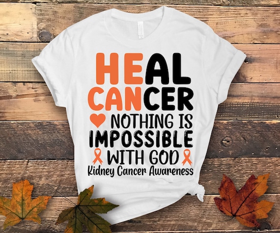 My God Is Bigger Than Kidney Cancer Shirt Orange Ribbon Gift My God Is Bigger Than Kidney Cancer Shirt Orange Ribbon Gift