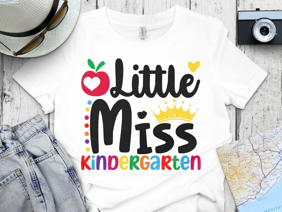 Little Miss Kindergarten Png Svg, Back to School Svg, 1st Day of School ...