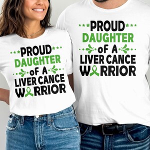 Liver Cancer Awareness Svg Png, Proud Daughter Of A Liver Cance Warrior Svg, Emerald Green Ribbon Svg, Cricut Sublimation Design