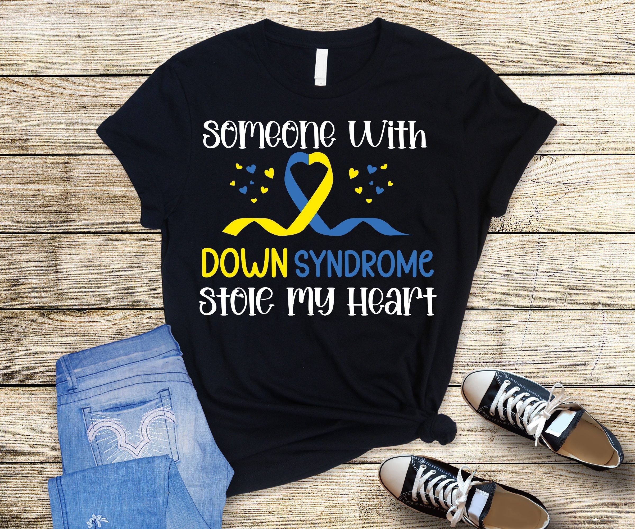 Someone With Down Syndrome Stole My Heart Trisomy 21 T-Shirt Someone With Down Syndrome Stole My Heart Trisomy 21 T-Shirt