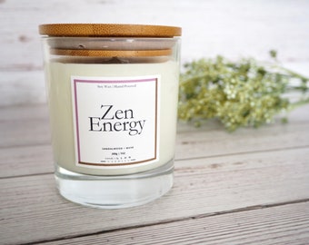 ZEN GIFT Soy CANDLE Aromatherapy Protecting my Peace Housewarming Gift