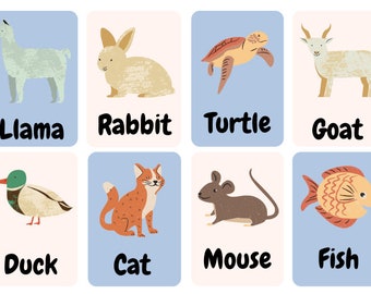 Farm Animal Flashcards for Babies and Toddlers Toddler - Etsy Farm Animal Flashcards for Babies and Toddlers Toddler - Etsy