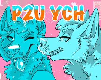 犬のカップルVDAY P2U/YCHベース