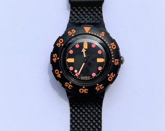 Orologio alla moda con quadrante nero al quarzo Auriol con data Etsy Italia