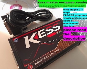KESS v2 Master-Version Repro-ECU FAP-DPF-EGR-Karten Stufe 1–2 Made-Pack-Programme zum Erhöhen und Anheben von Horses+ECM-Titan+File-Dumps