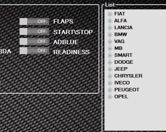 DaVinci software for fap egr flaps start-stop adblue 1.0.28 solution.