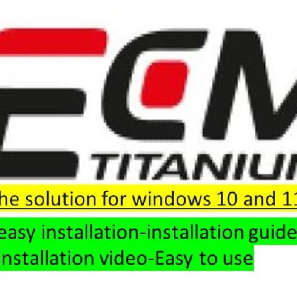 ECM Titanium, die Lösung für Windows 10 und 11 (VM Ware) + Originaldateien für viele Marken und Modelle
