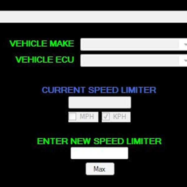 V-max speed limit software