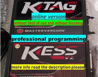 KESS-KTAG master version repro ECU fap-egr-adblue maps stage 1-2 made+pack programs to increase and raise horses+ecm titanium ori file dumps