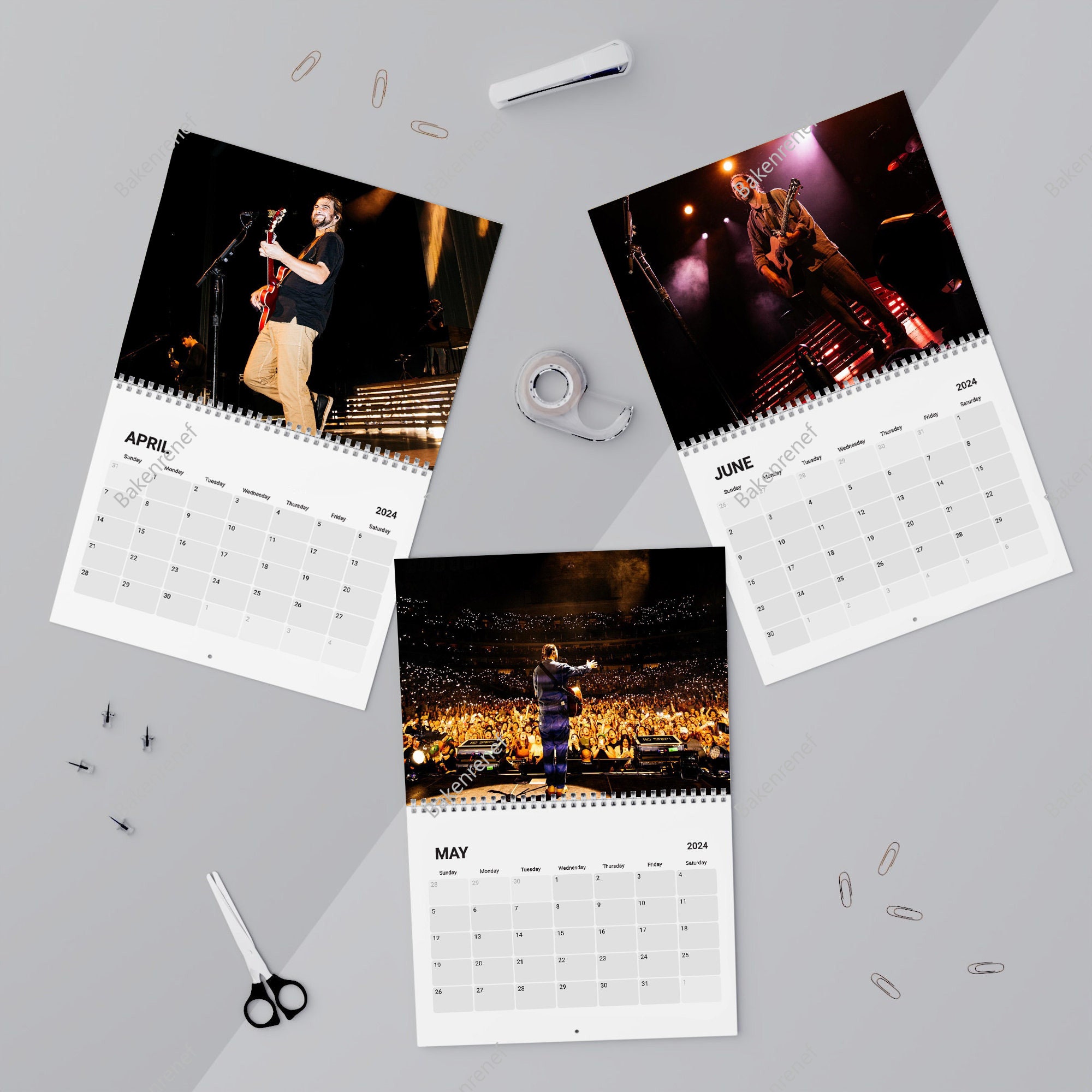 Noah Kahan Calendar, Noah Kahan 2024 Wall Calendar, Celebrity Calendar