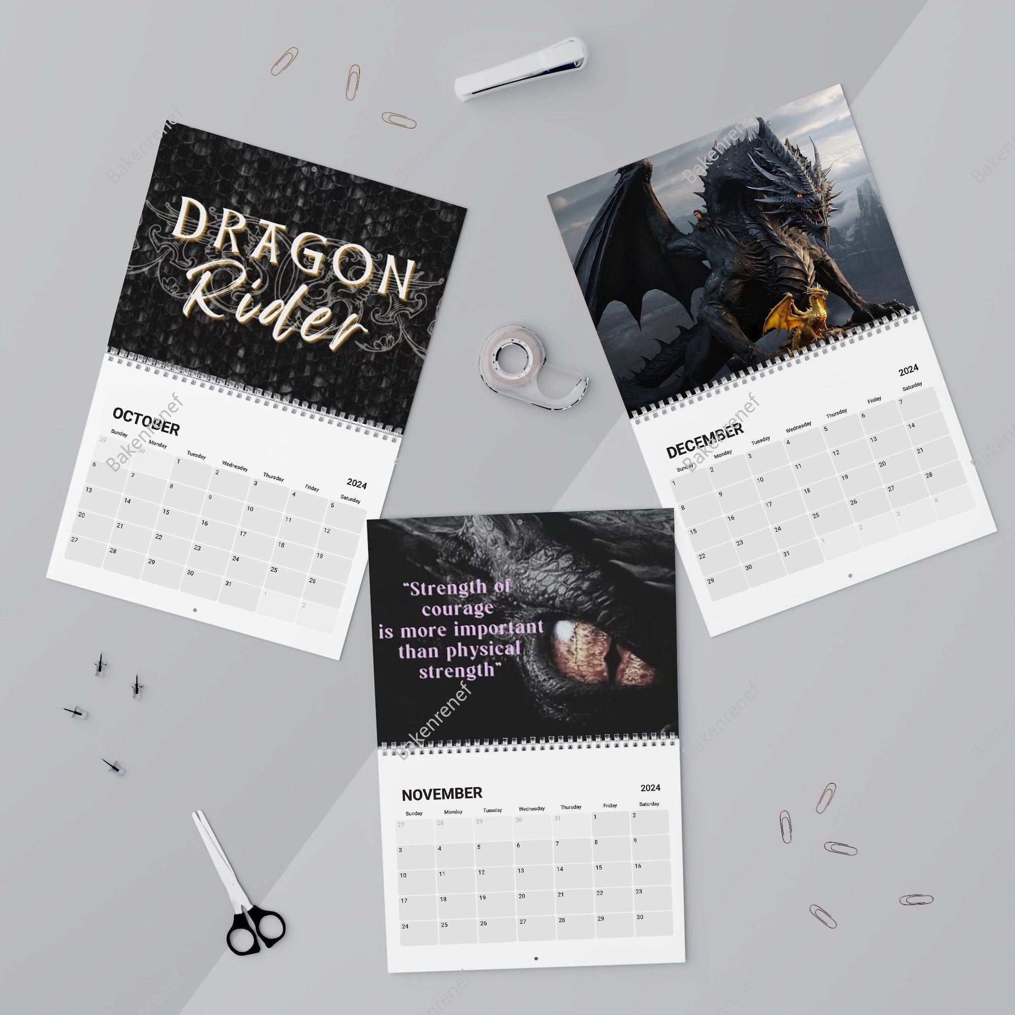 Fourth Wing 2024 Calendar, Fourth Wing Wall Calendar sold by Sturgeon