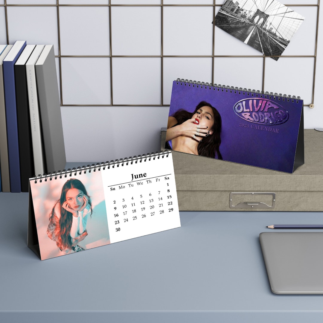 Olivia Rodrigo 2024 Calendar Desk Calendar 2024 Olivia Etsy UK