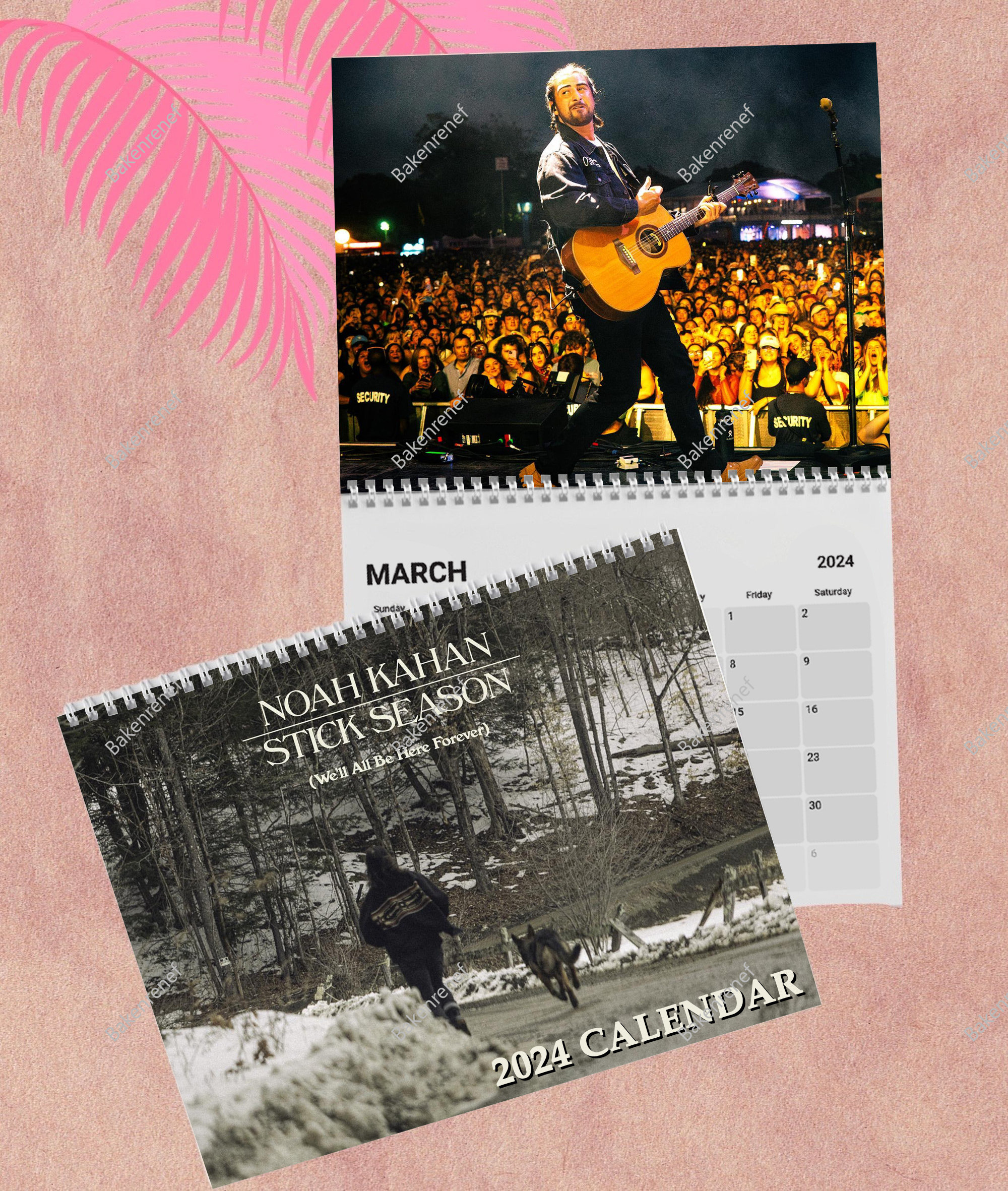 Noah Kahan Calendar, Noah Kahan 2025 Wall Calendar sold by Sturgeon