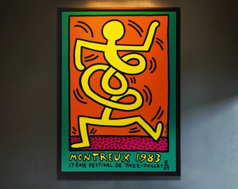 Vintage Keith Haring Poster 1983