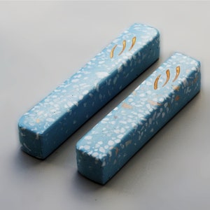 Modern Terrazzo Mezuzah case, modern Mezuzah case, Modern Mezuzah Stone/Concrete Design, Stone Mezuzah, modern Jewish gift, mezuza, Mezuzah.