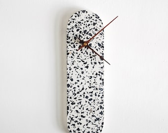 Terrazzo wall Clock, Modern Minimalist wall clock, Stone & Concrete Clock, Boho decor, Nordic design Clock, interior design Home or Office