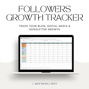 Follower Growth Tracker Template