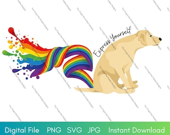 Express Yourself JPG, PNG, SVG Instant Download