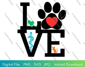 Love JPG, PNG, SVG Instant Download
