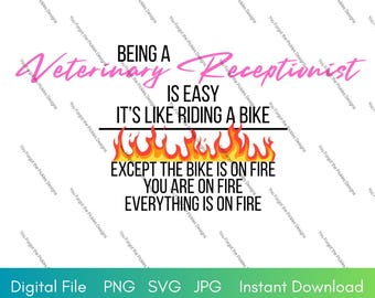 Recepcionista veterinaria (JPG, PNG, SVG) Descarga instantánea