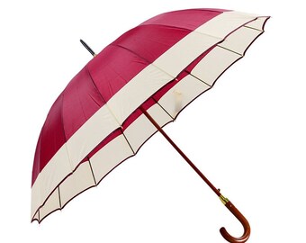 Women's Umbrella Bi color Cane Umbrella Travel Outdoor Comfortable Umbrella