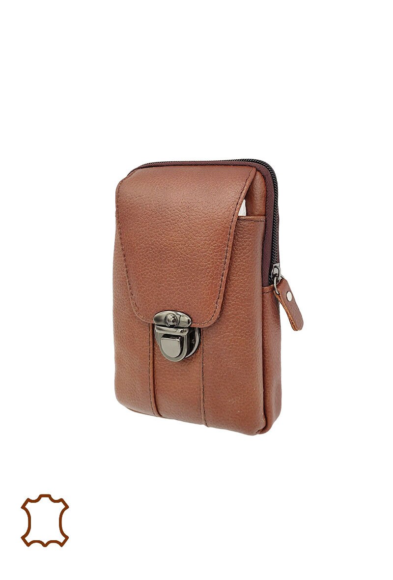 Leather Phone Pouch Belt Pouch Wallet Mobile Holder Etsy