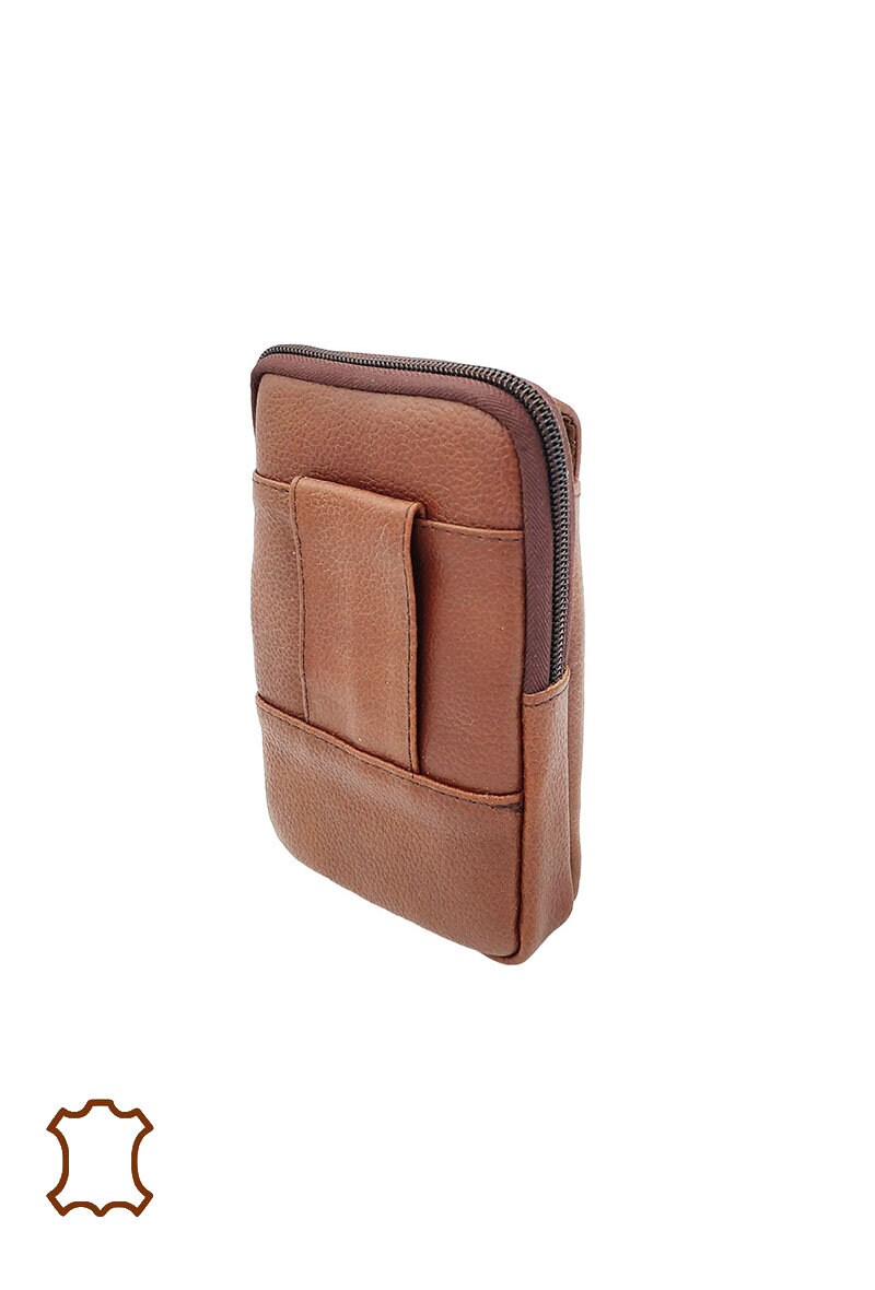 Leather Phone Pouch Belt Pouch Wallet Mobile Holder Etsy