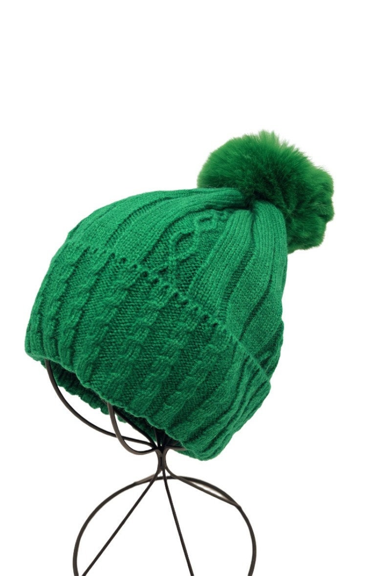 Pom-Pom Beanie Hat - Fleece and NON-Fleece Lined - LV – Beauty