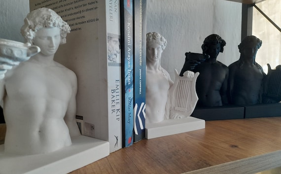 Apollo and Dionysus Bookends - Greek Mythology Sculptures for