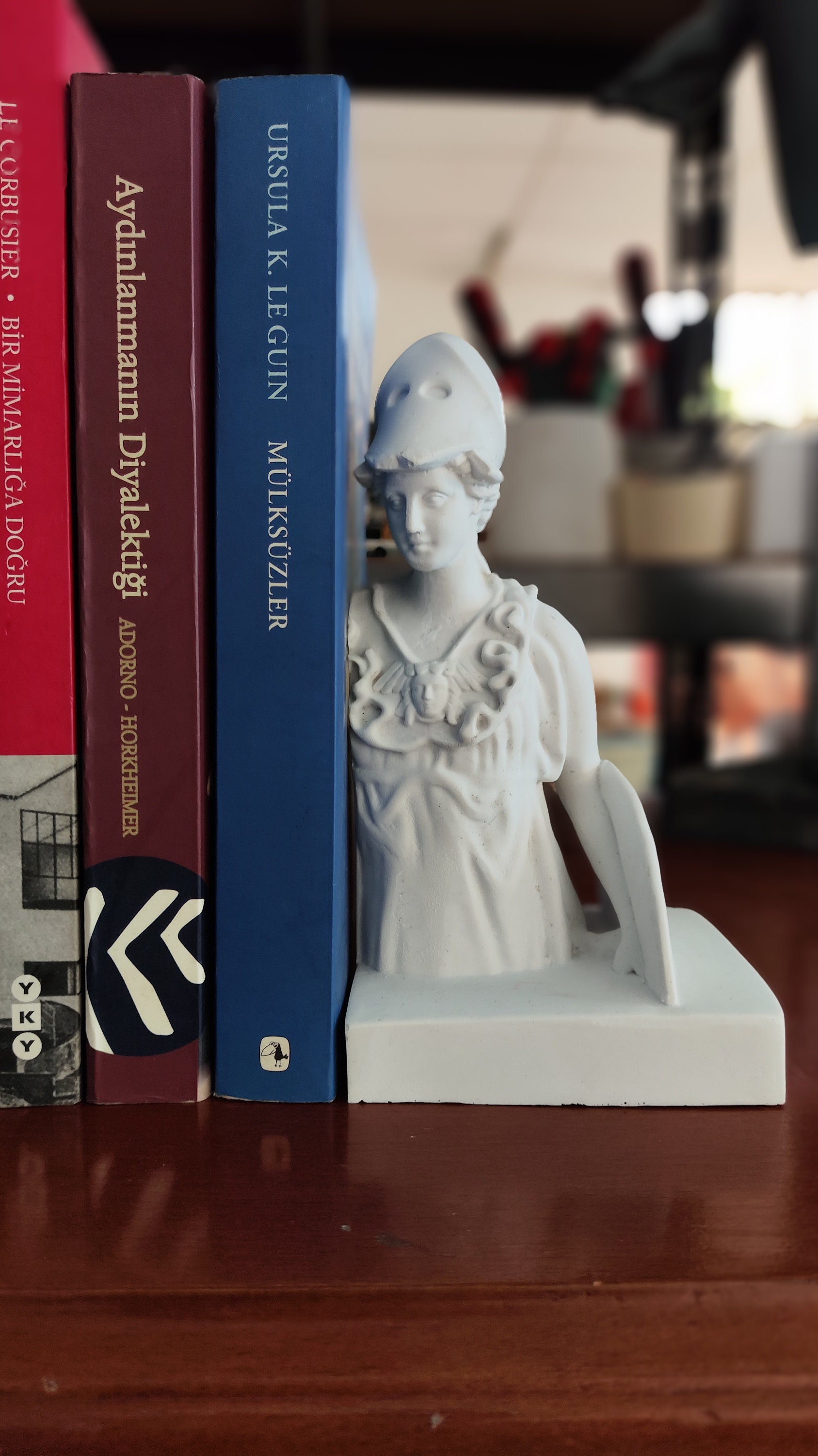 Psyche and Athena Bookends , Ancient Greek Bookends , Mythological