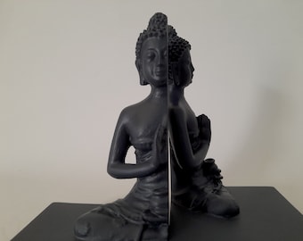 Buddha meditation bookends